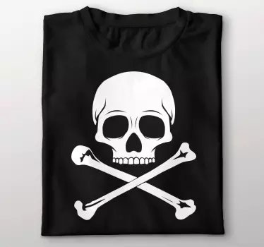 Skull and crossbones t-shirt - TenStickers