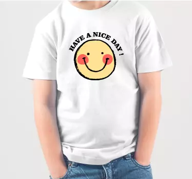 Smiley face message t-shirt - TenStickers