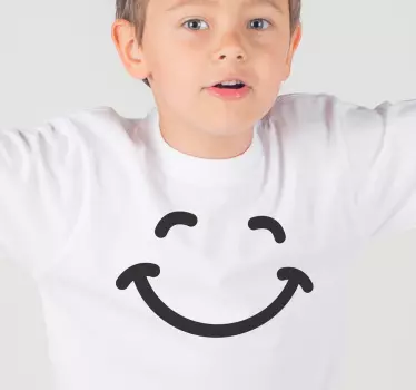 smiley face shirt Kids shirt - TenStickers