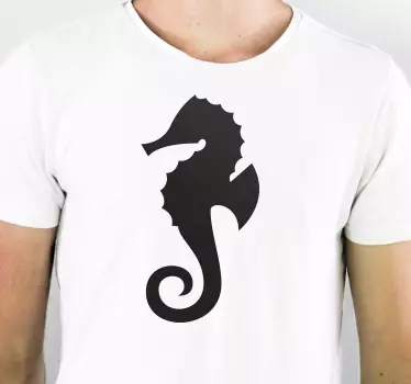Stylish seahorse design t-shirt - TenStickers