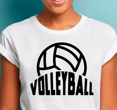 Stylish volleyball t-shirt - TenStickers