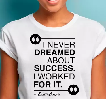 Success mindset quote t-shirt - TenStickers