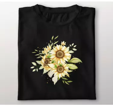 Sunflower floral arrangement t-shirt - TenStickers