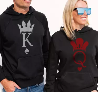 Sweatshirt for couples couple tees - TenStickers