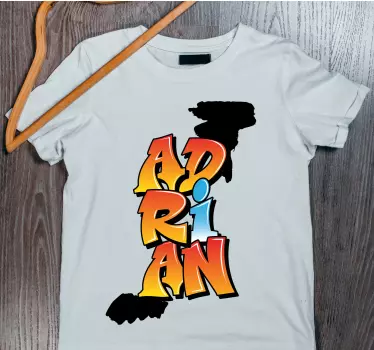 T-shirt with name adrian name design - TenStickers