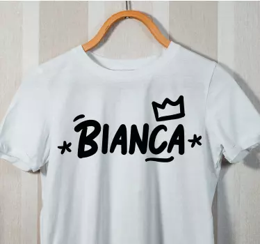 T-shirt with name crown name design - TenStickers