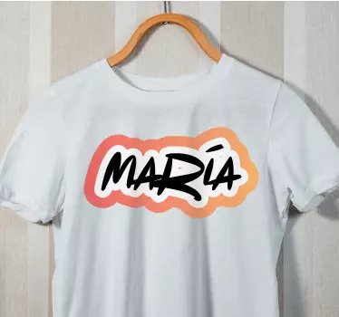 T-shirt with name personalized name style - TenStickers
