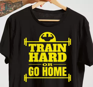 Train hard motivation t-shirt - TenStickers