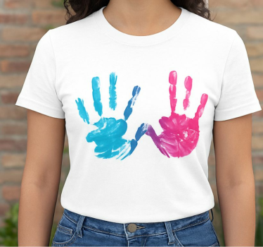 Two handprints t-shirt - TenStickers