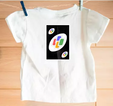UNO card color change Mother and daughter shirt - TenStickers