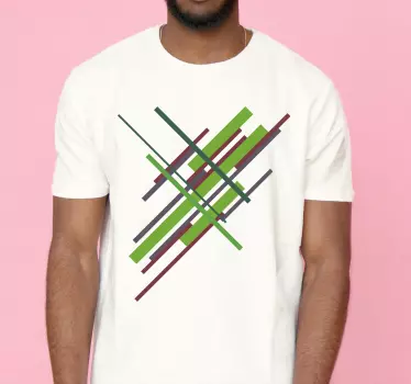 Vibrant colorful stripes t-shirt - TenStickers