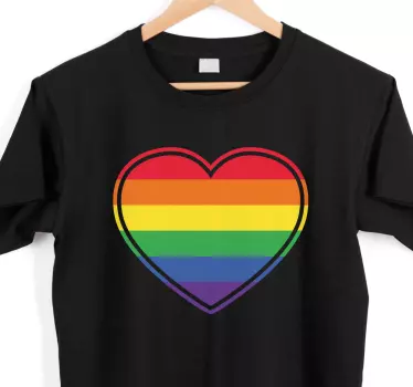 Vibrant heart illustration t-shirt - TenStickers