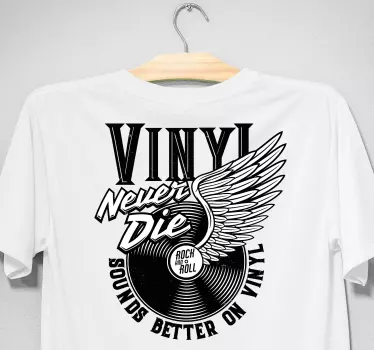 Vinyl sounds better t-shirt - TenStickers