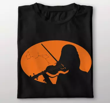 Violinist under stars t-shirt - TenStickers
