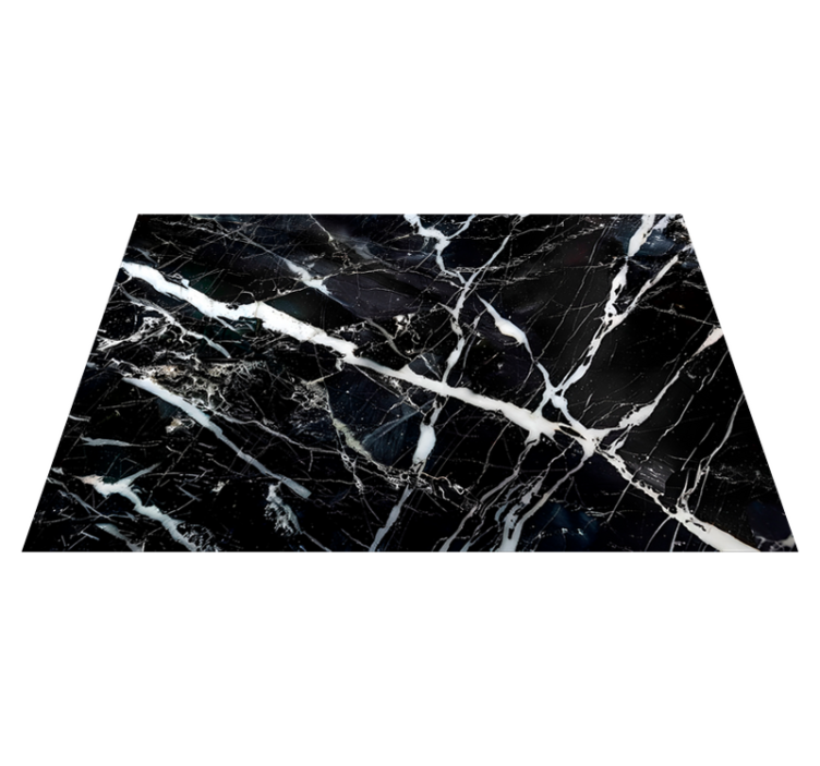 White shades marble  black rug - TenStickers