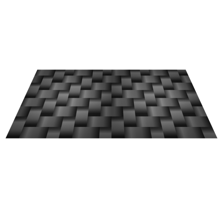 Modern gradient pattern black rug - TenStickers