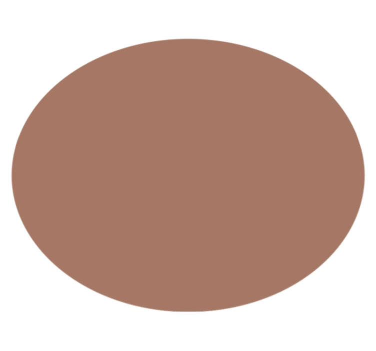"Mocha Mousse" circular rug - TenStickers