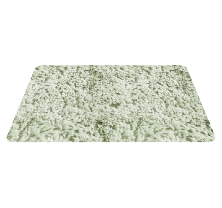 Green fabric imitation bathroom mat - TenStickers