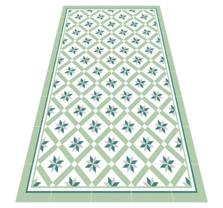 Hydraulic Green kitchen mat - TenStickers