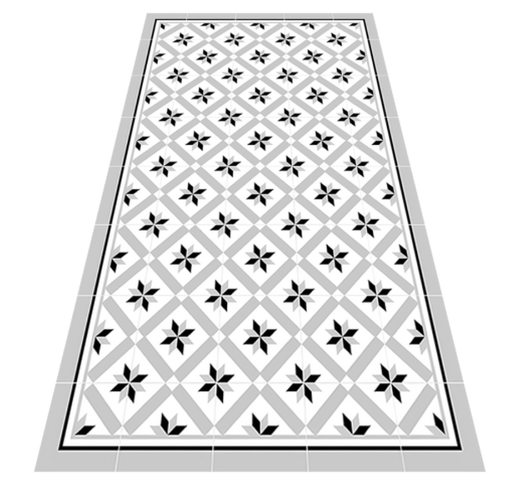 Hydraulic Grey kitchen mat - TenStickers