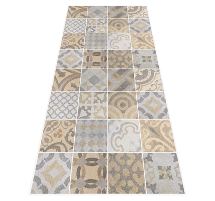 Cement "Arancioni" kitchen mat - TenStickers