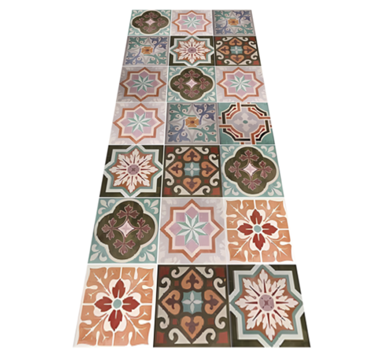 Piastrelline Siciliane kitchen mat - TenStickers