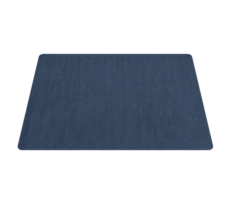 Blue fabric effect living room rug - TenStickers