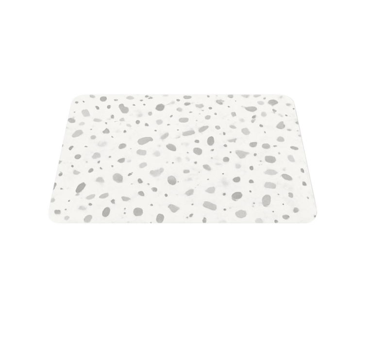 Grey terrazzo effect marble rug - TenStickers