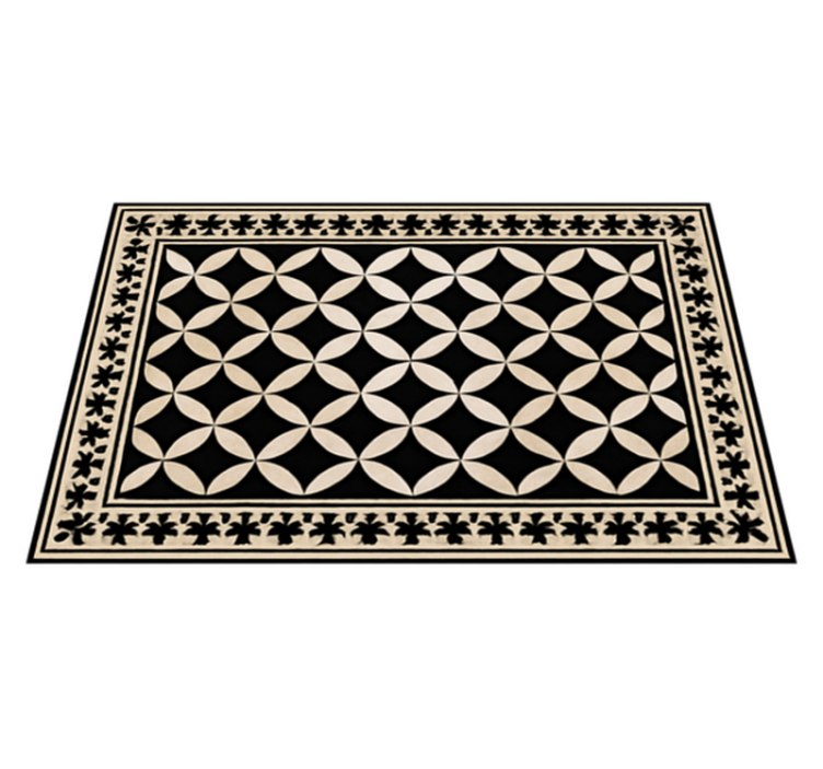 Traditional Spanish design living room rug - TenStickers