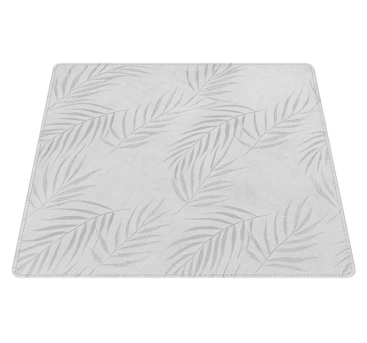 Subtle palm fronds outdoor rug - TenStickers