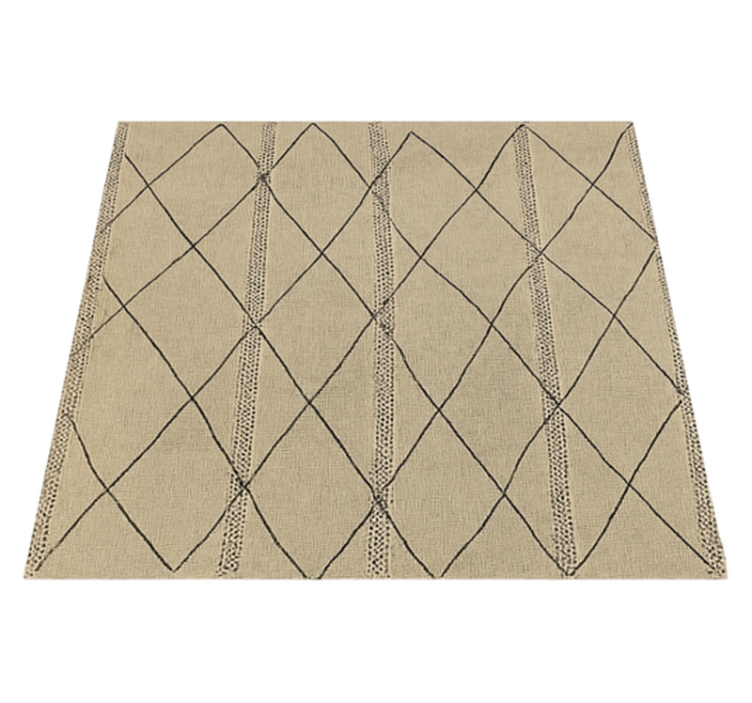 Moroccan diamond design outdoor rug - TenStickers