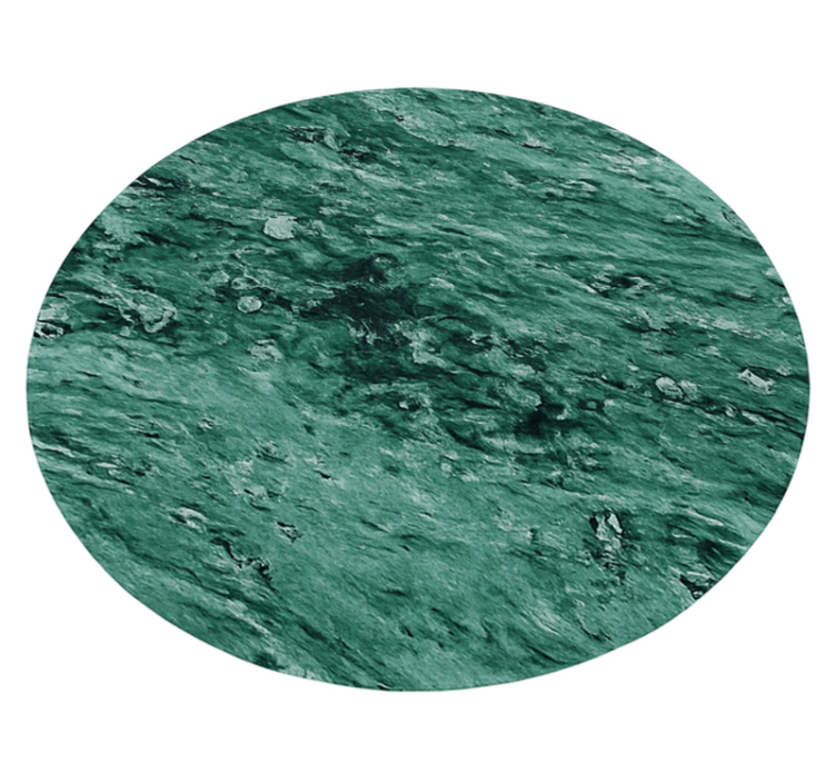 Elegant marble effect green rug - TenStickers