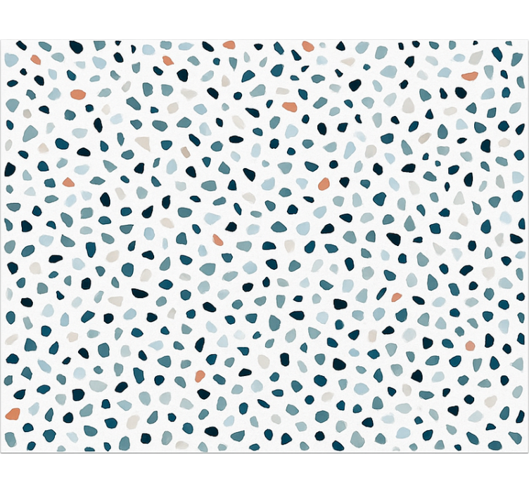 Small colorfull stones kitchen mat - TenStickers