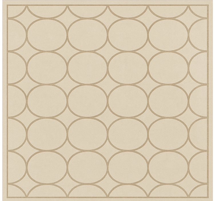 Sandy beige pattern kitchen vinyl mat - TenStickers