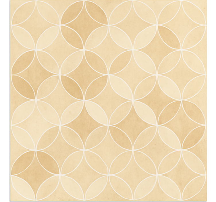 Geometric Overlapping Circles dining room rug - TenStickers