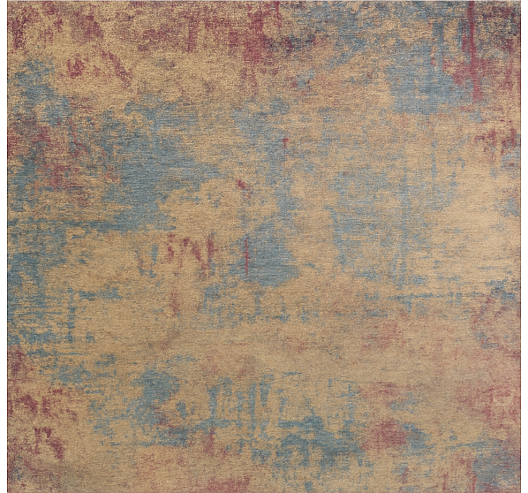 Distressed Oriental Pattern dining room rug - TenStickers