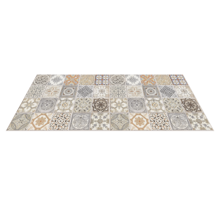 Persian Tiles CREARREDA mosaic rug - TenStickers