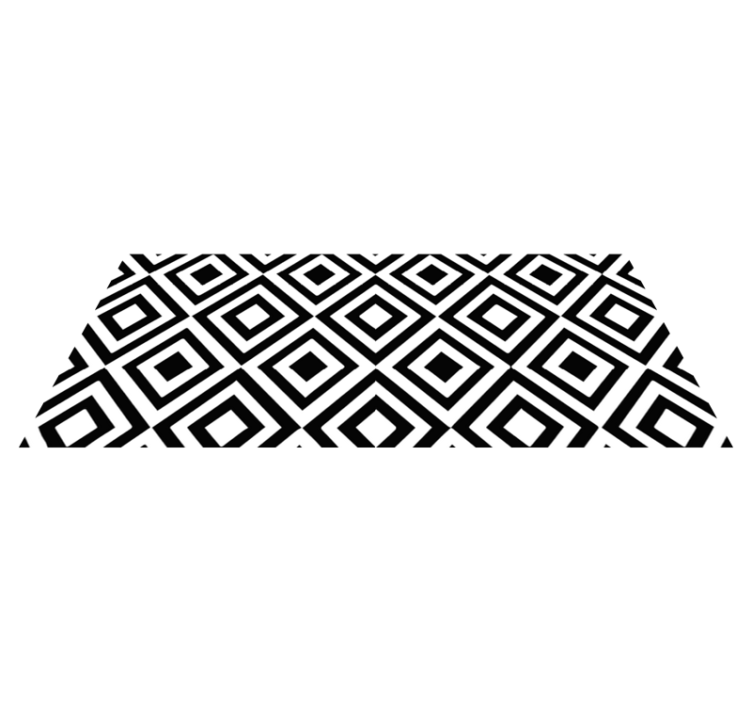 Black & White geometric rug - TenStickers