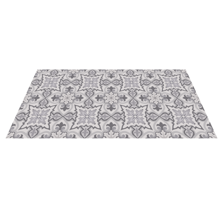 Grey Baroni Kitchen tile carpet - TenStickers