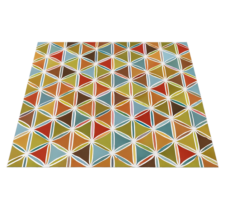 Living room rug vibrant prism pattern mat - TenStickers
