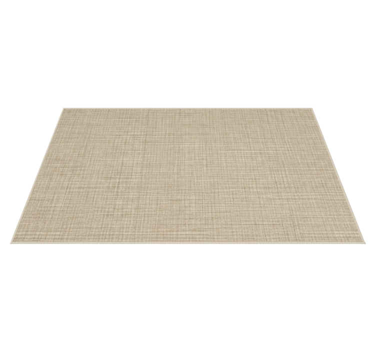 Beige fabric effect texture rug - TenStickers