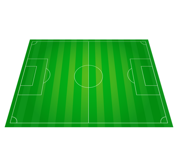 Vinyl rug soccer field teen - TenStickers