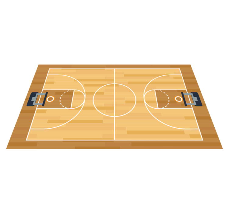 Vinyl rug for basketball teens - TenStickers