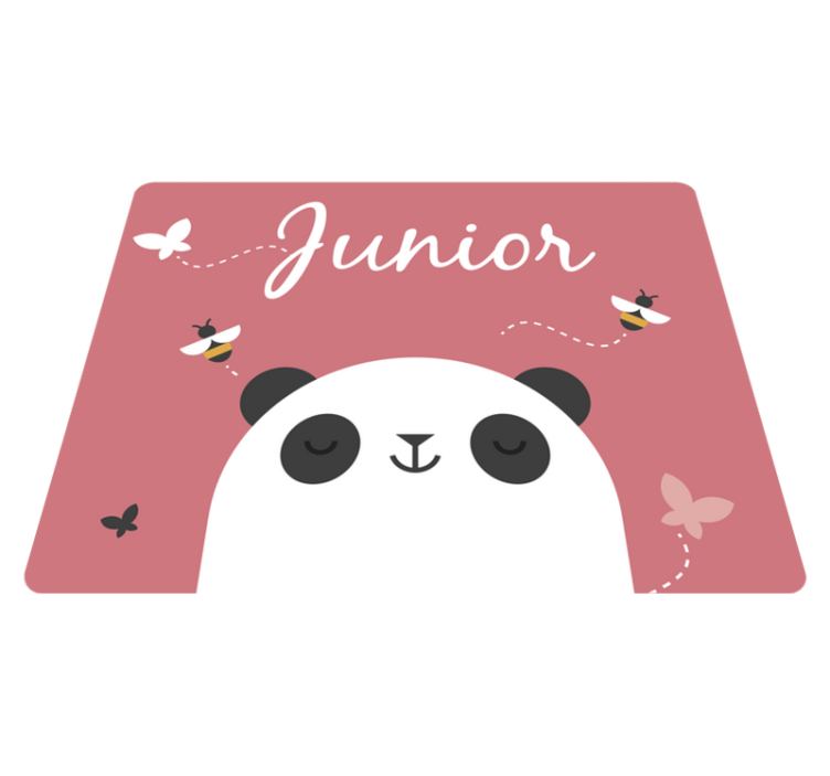 Personalized Panda custom floor mat - TenStickers