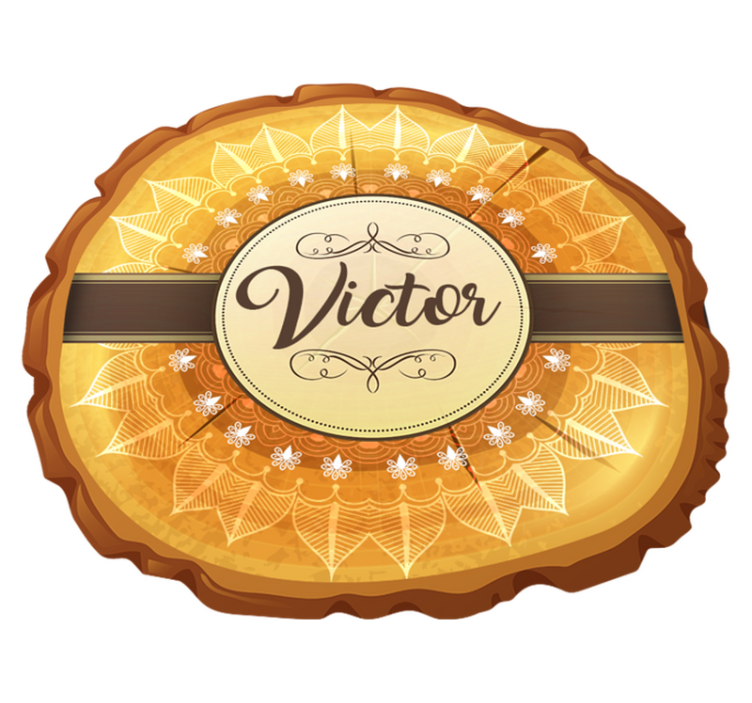 Personalized Festive Emblem custom floor mat - TenStickers