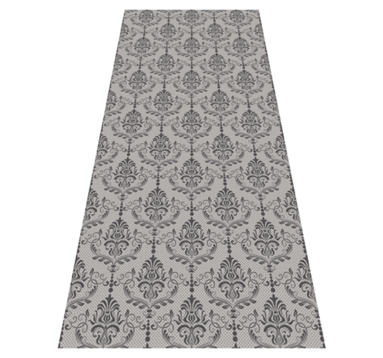 Ornamental Floral vinyl rug - TenStickers