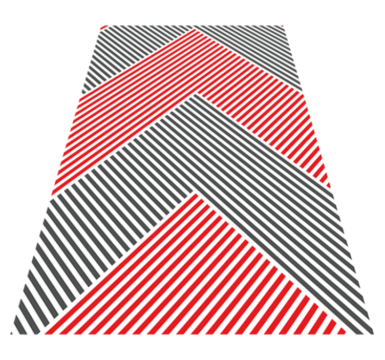 Chevron Striped Pattern stripes rug - TenStickers