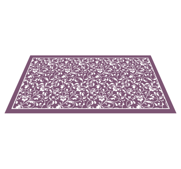 Elegant Swirl Pattern floral rug - TenStickers