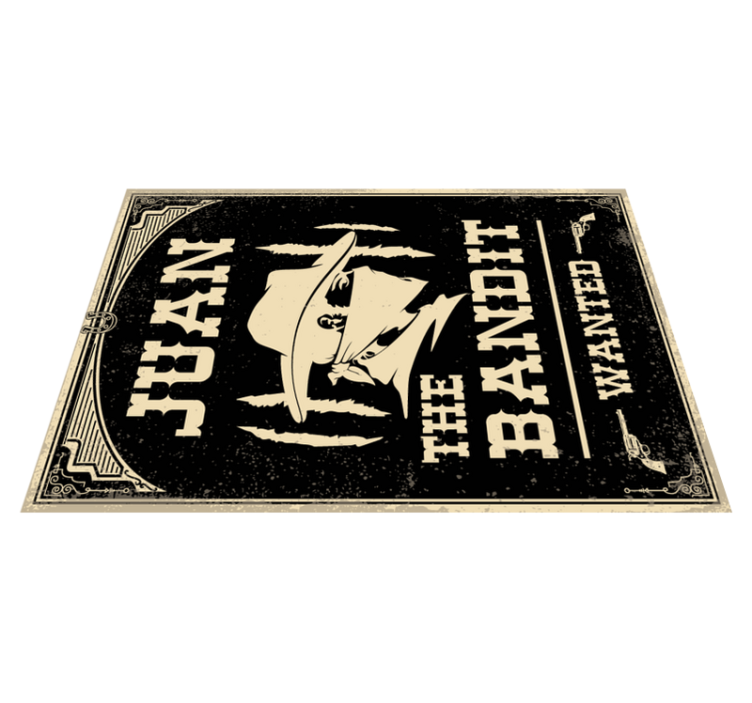 Western Bandit Theme custom floor mat - TenStickers