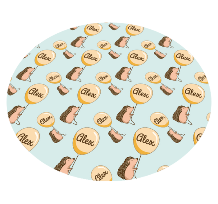 Customized Hedgehog custom floor mat - TenStickers